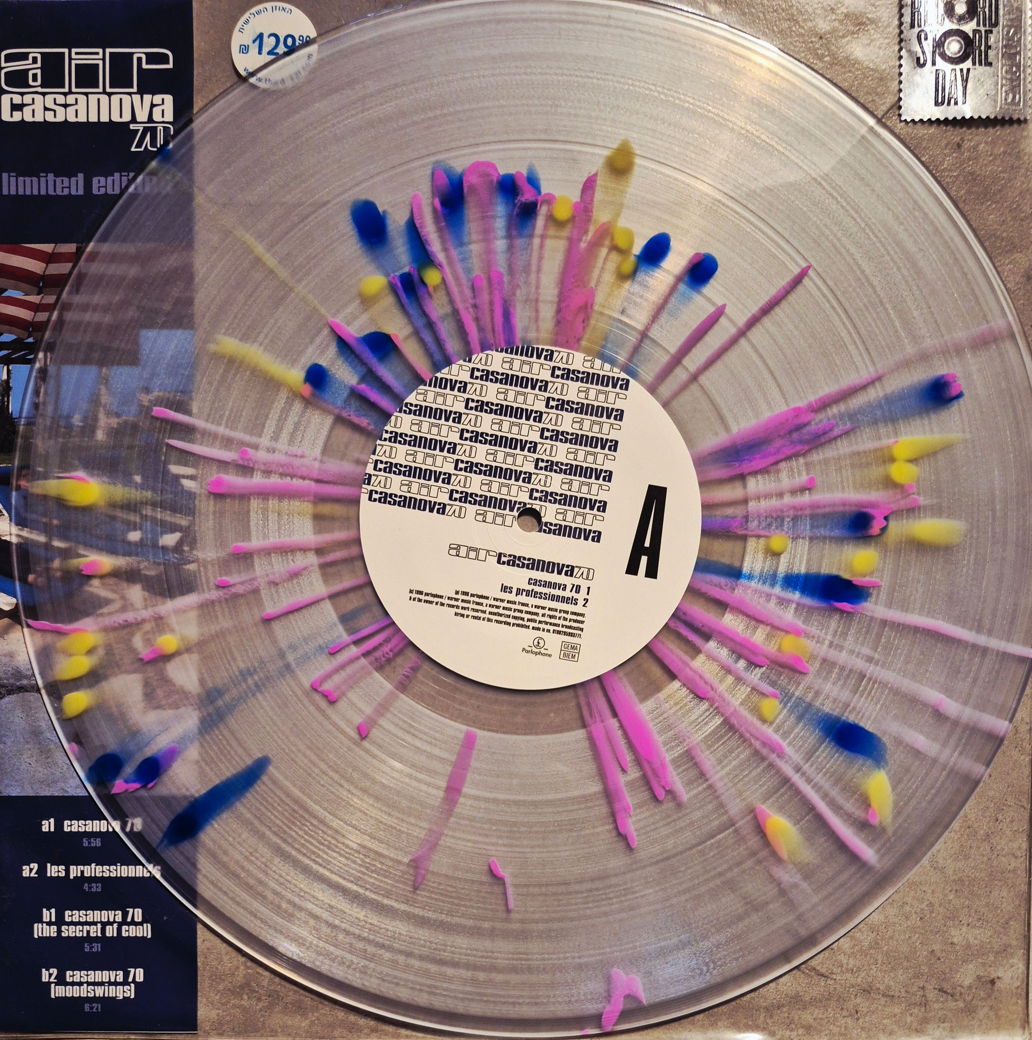 Casanova 70 - Single, Limited Edition RSD  , Clear with Blue,